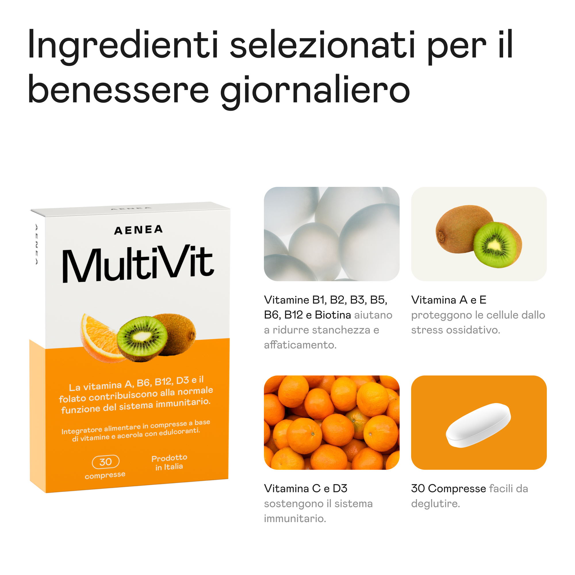 Aenea integratore multivit multivitaminico contenuto